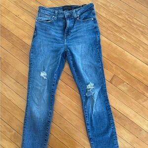 Kendall & Kylie Blue Skinny Distressed Jeans